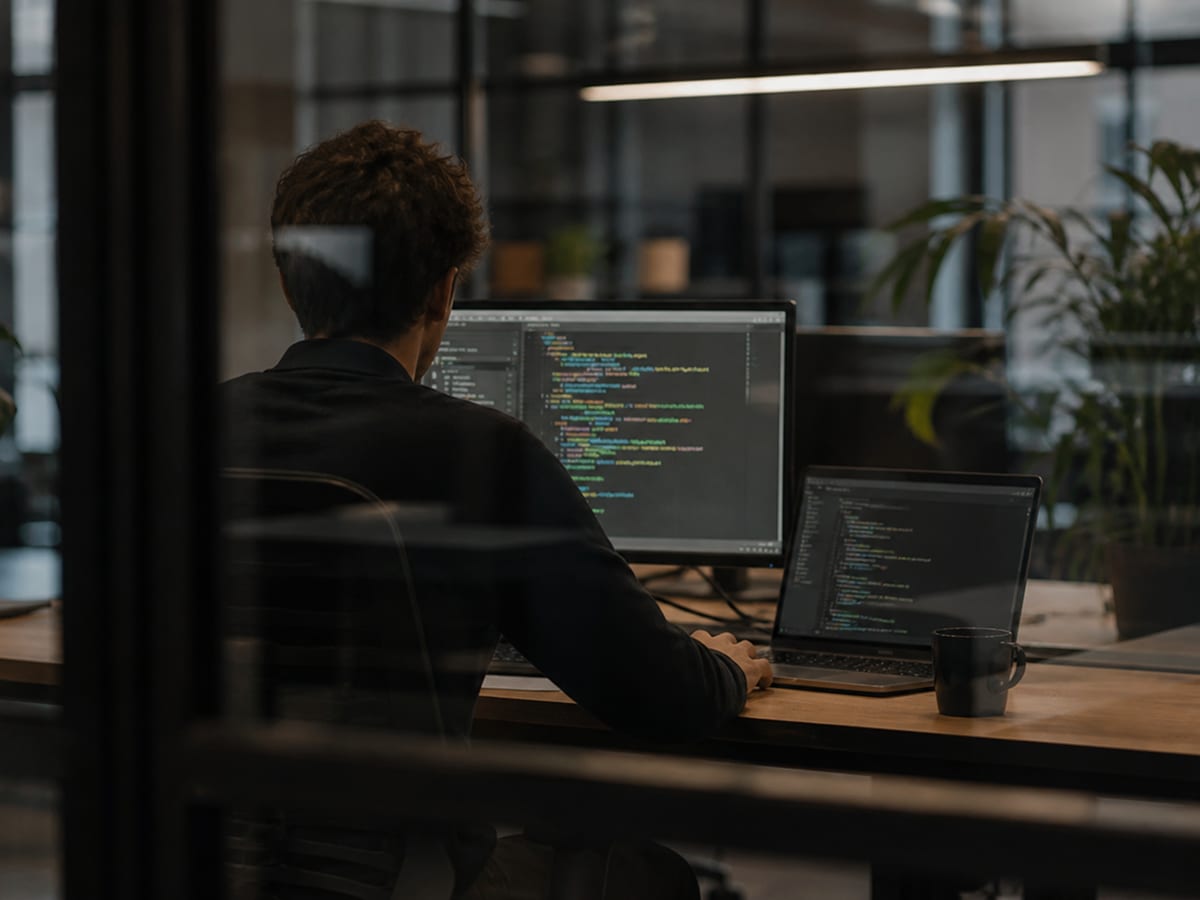 Diagramme d'architecture cloud multi-régions sur un écran avec icônes AWS