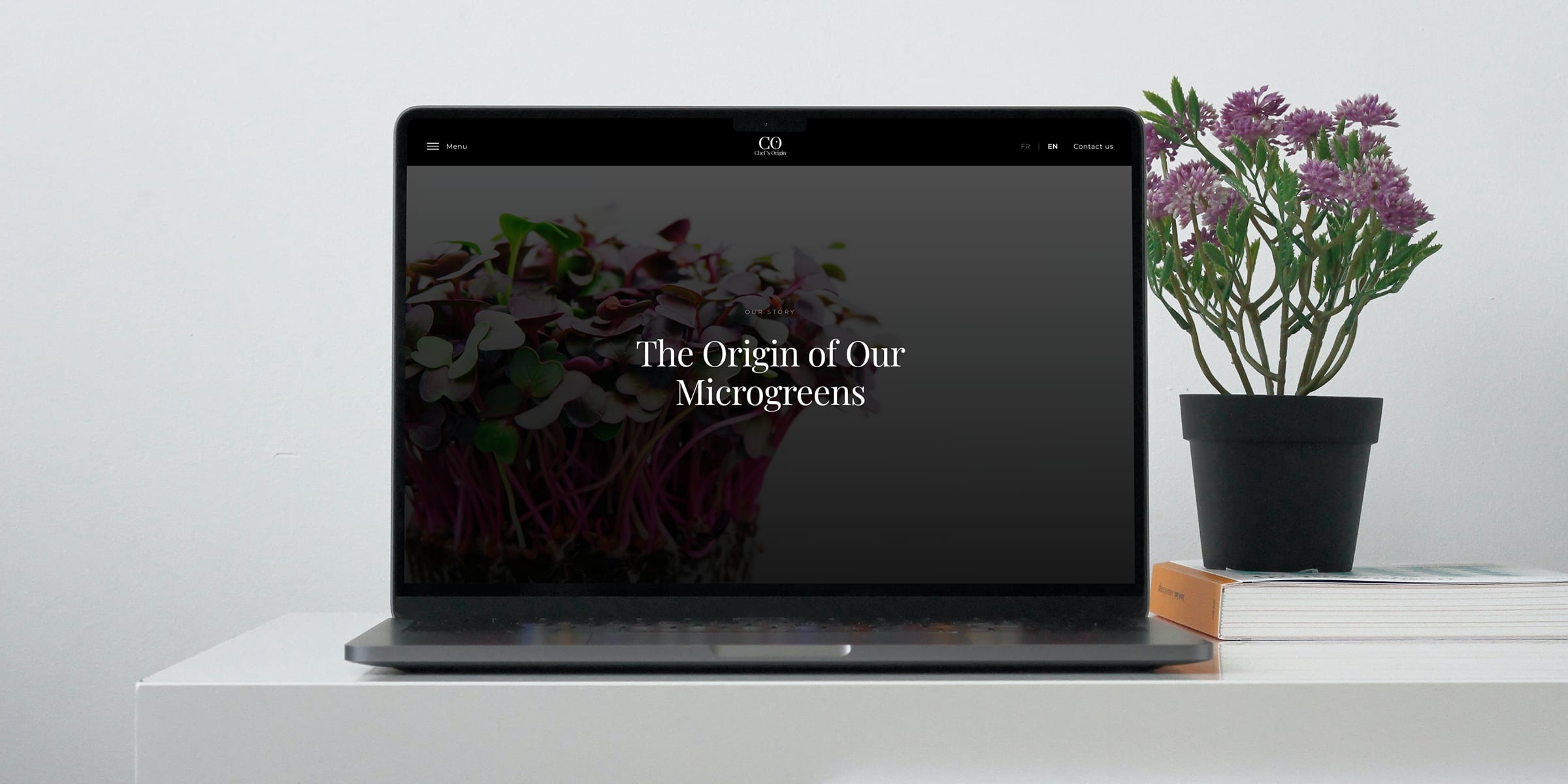 Site vitrine Chef's Origin, agroalimentaire premium, Processus de conception